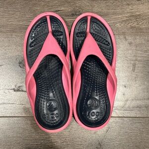 Crocs Women's Pink Flip Flops